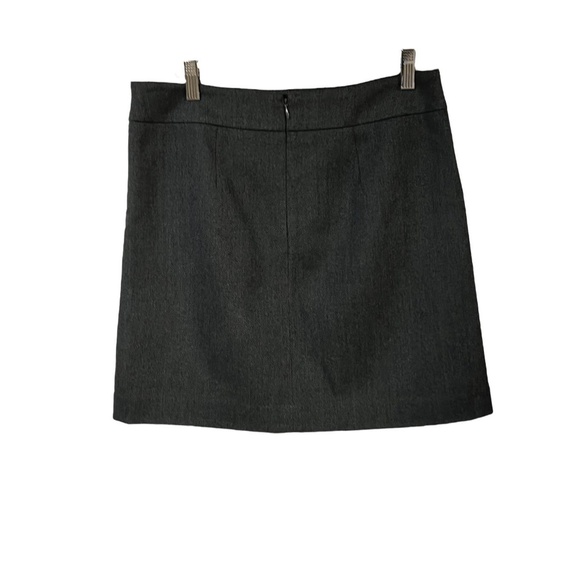 Ann Taylor LOFT Mini Skirt Size Women Size 2 Gray A-Line Textured Chic Workwear - Picture 4 of 7